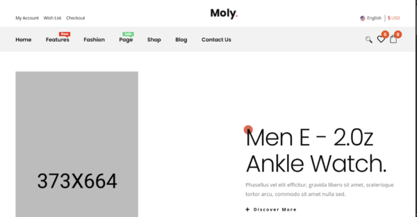 template moly e-commerce
