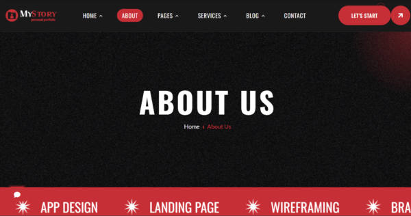 MyStory Personal Portfolio Template